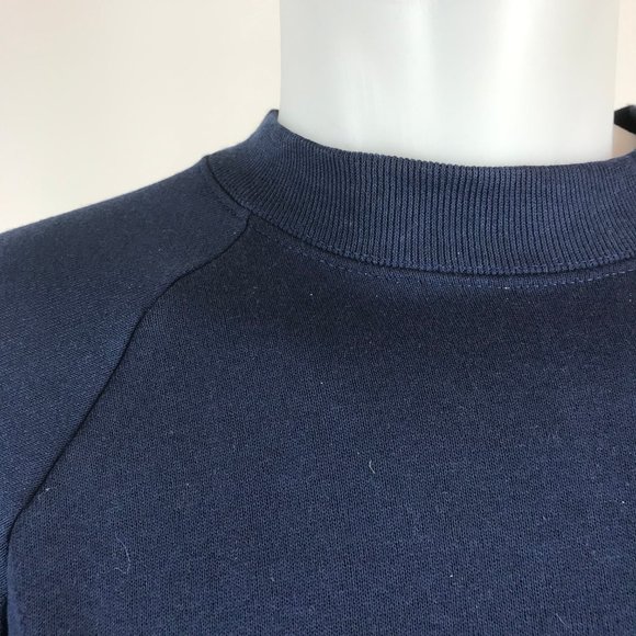 Vintage MADE IN USA Fruit of the Loom sweatshirts Navy NWT - Picture 5 of 7